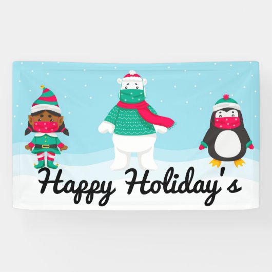 Happy Holiday's Spandoek (Horizontaal)