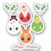 Happy Holidays! Sticker (Voorkant)