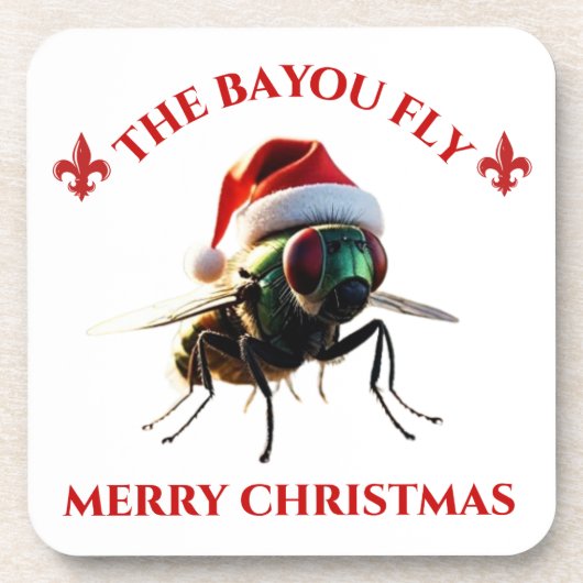 Happy Holidays The Bayou Fly Bier Onderzetter (Voorkant)