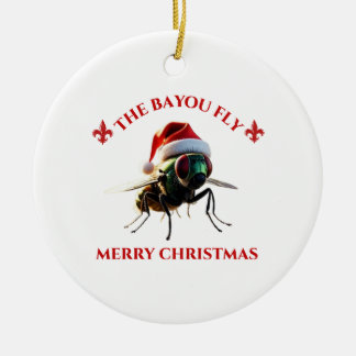 Happy Holidays The Bayou Fly Keramisch Ornament