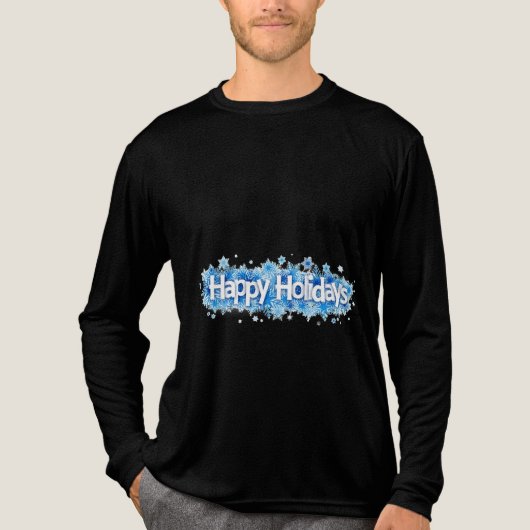 Happy Holidays | Timeless Beauty Winter Season Tri-Blend Shirt (Voorkant volledig)