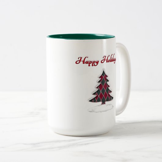 Happy Holidays! Tweekleurige Koffiemok (Voorkant rechts)