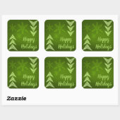 Happy Holidays! Vierkante Sticker (Vel)