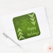 Happy Holidays! Vierkante Sticker (Envelop)