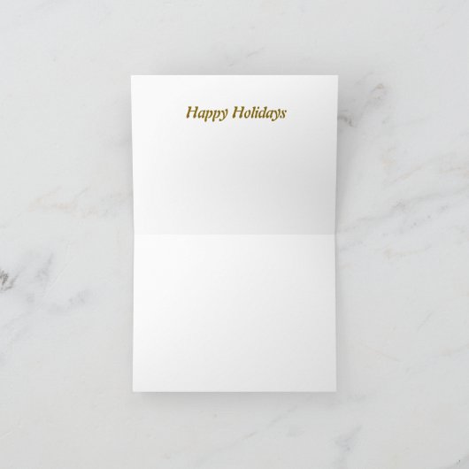 Happy Holidays vintage style Feestdagen Kaart (Binnen)