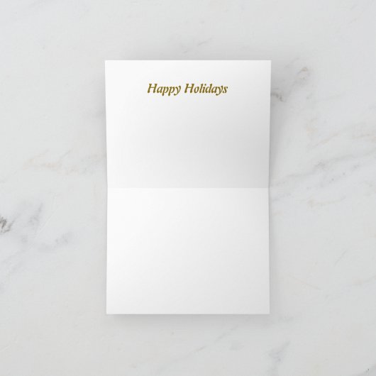 Happy Holidays vintage style Feestdagen Kaart (Binnen)