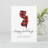 HAPPY HOLIDAYS Warm Wishes From New Jersey (Staand voorkant)