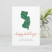 HAPPY HOLIDAYS Warm Wishes From New Jersey (Staand voorkant)