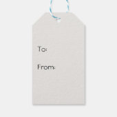 Happy Holiday's warme chocolade Cadeaulabel (Achterkant)