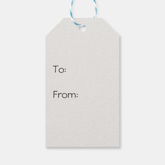 Happy Holiday's warme chocolade Cadeaulabel (Achterkant)