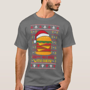Happy Holidays with Cheese Funny Christmas Cheese T-shirt