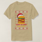 Happy Holidays with Cheese Funny Christmas Cheese T-shirt (Design voorkant)