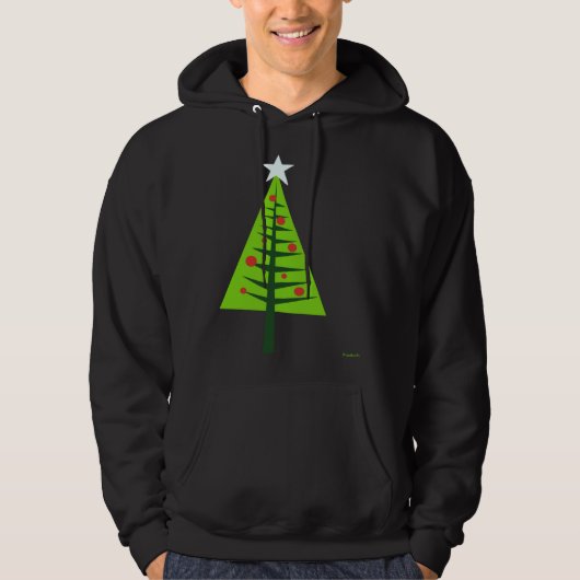 Happy Holidays X mas Tree Hoodie (Voorkant)