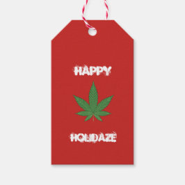 Happy Holidaze - Gepersonaliseerd Cadeaulabel