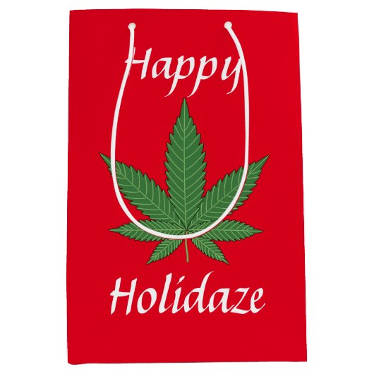 Happy Holidaze - Gepersonaliseerd Medium Cadeauzakje (Voorkant)