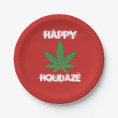 Happy Holidaze - Gepersonaliseerd Papieren Bordje (Voorkant)