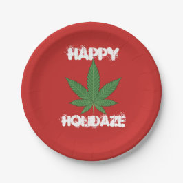 Happy Holidaze - Gepersonaliseerd Papieren Bordje