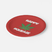 Happy Holidaze - Gepersonaliseerd Papieren Bordje (Gekanteld)