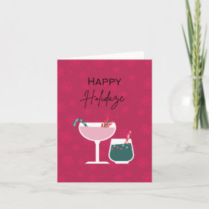 Happy Holidaze - Vakantie woordspeling Kaart