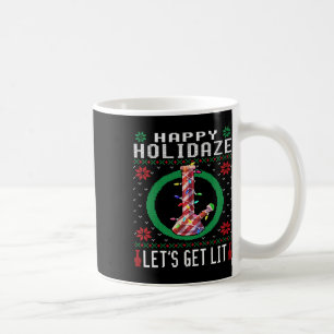 Happy Holidaze Weed Ugly Sweater Christmas T-shirt Koffiemok