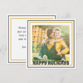 Happy Holigays LGBTQ kerstfoto Feestdagenkaart (Voorkant / Achterkant)