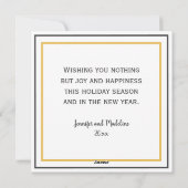 Happy Holigays LGBTQ kerstfoto Feestdagenkaart (Achterkant)