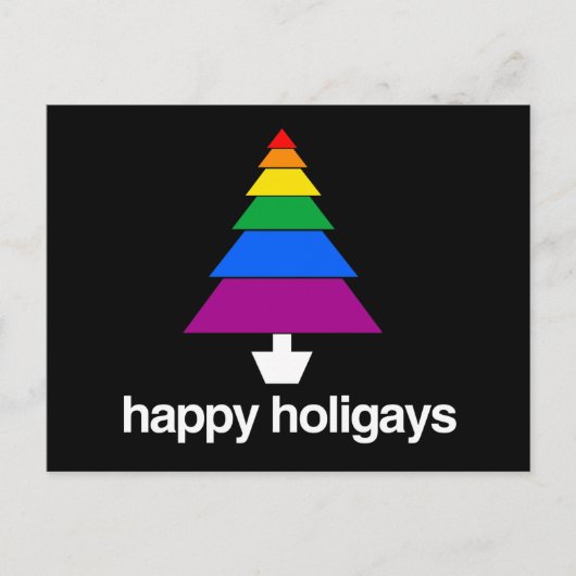 HAPPY HOLIGAYS TREE BRIEFKAART (Voorkant)