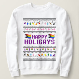 Happy Holigays Vooruitgang Pride Lelijke trui