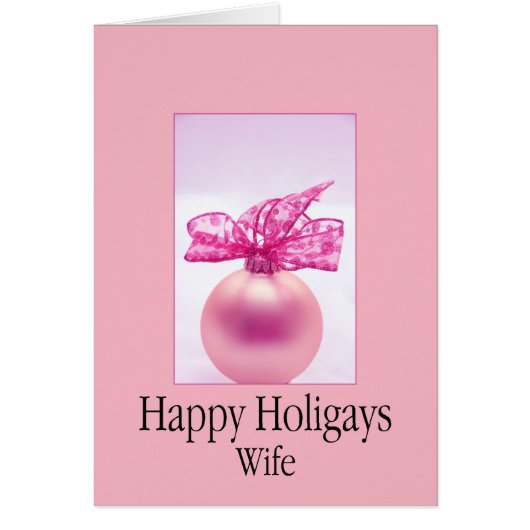 Happy Holigays Wife (Voorkant)