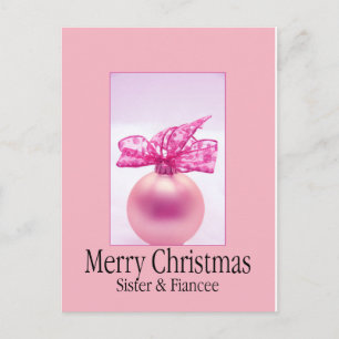 Happy Holigays zuster & Fiancee Briefkaart