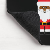 Happy Holla Days Santa And Mrs Claus Black Christm Muismat (Hoek)