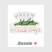 Happy Hollerdays 1 - O kerstboom. Sticker (Vel)