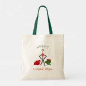 Happy Hollerdays 2 - brak voor Kerstmis. Tote Bag (Achterkant)