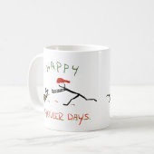 Happy Hollerdays 3 - een kalkoen achtervolgen. Koffiemok (Voorkant links)