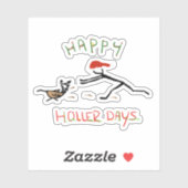 Happy Hollerdays 3 - een kalkoen achtervolgen. Sticker (Vel)