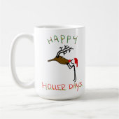Happy Hollerdays 4 - een rendier kussen. Koffiemok (Links)