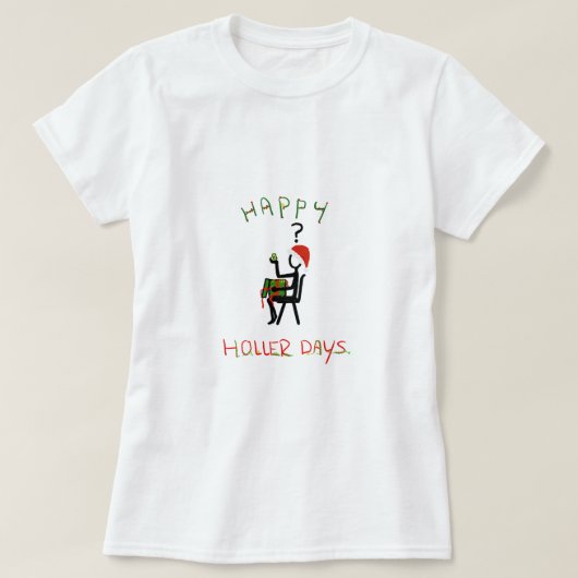 Happy Hollerdays 6 - avocado kerstcadeau. T-shirt (Design voorkant)