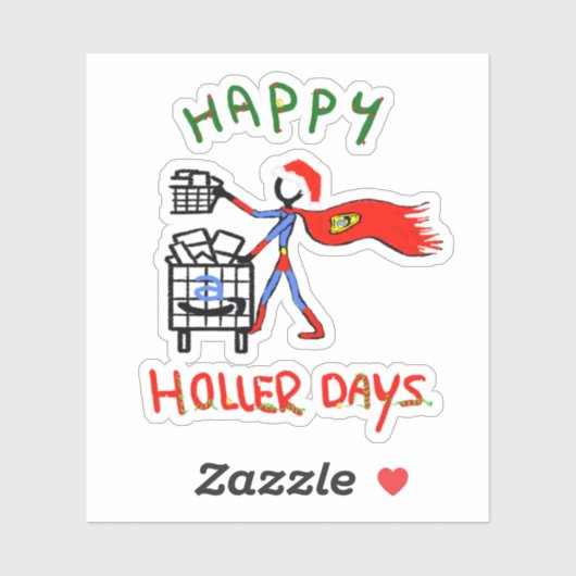 Happy Hollerdays 8 - order picker. Sticker (Vel)