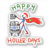 Happy Hollerdays 8 - order picker. Sticker (Voorkant)