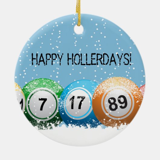 Happy Hollerdays Ornament (Achterkant)