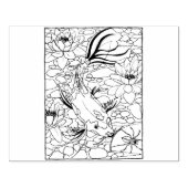 Happy Hollow Koi Rubberstempel (Afrduk)