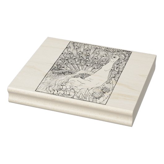 Happy Hollow Peacock Rubberstempel (Stempel)