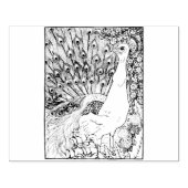 Happy Hollow Peacock Rubberstempel (Afrduk)