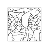 Happy Hollow Tortoise- Calla lelie Rubberstempel (Afrduk)