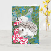 Happy Hollow Wenskaart- Egel Kaart (Gele Bloem)