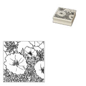 Happy Hollow Zee Schildpad- California Poppy Rubberstempel (Gestempeld)