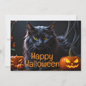 Happy Holloween - Black Cat Aankondiging (Voorkant)
