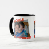 Happy Holloween Black Sinaasappel 1 Foto Mok (Voorkant links)