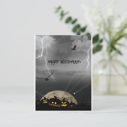 Happy Holloween Briefkaart (Staand voorkant)