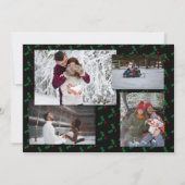 Happy Holly Days Funny Holiday Veel fotokaart (Achterkant)